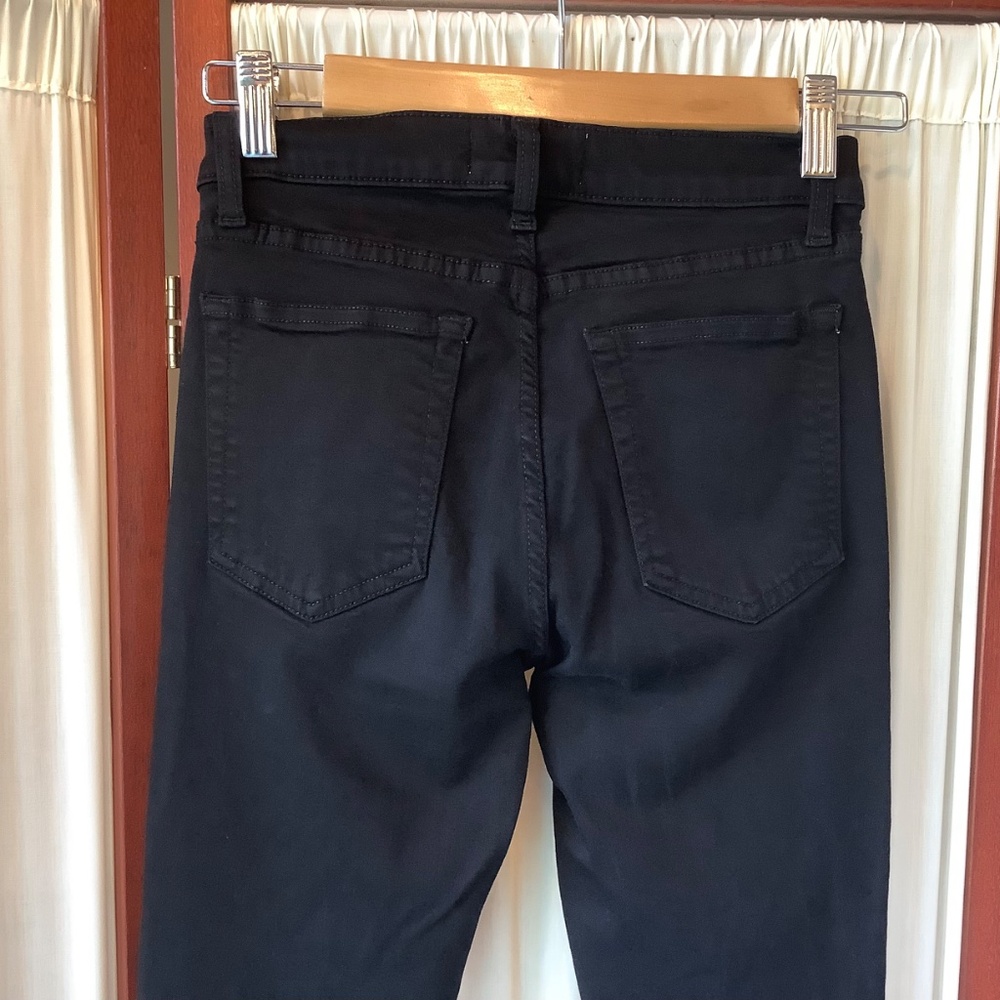 Reformation Womens Skinny Jeans Black Denim Stretch Mid Rise Size 25 - Picture 4 of 6
